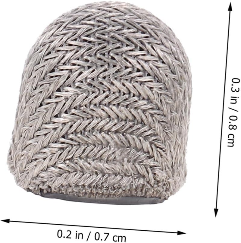 10pcs Silver Fiber Mesh Capacitive Stylus Pen Tips Compatible with Touch Screen Devices - Image 3